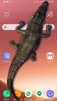 Crocodile in Phone Big Joke-poster