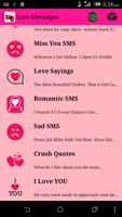 2 Schermata Love SMS Message, Romantic SMS