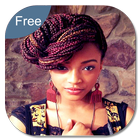 非洲女人的髮型 圖標