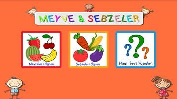 Okul Öncesi Meyveler Sebzeler poster