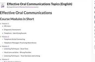 Effective Oral Communication in English capture d'écran 1