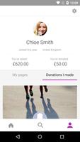 JustGiving ภาพหน้าจอ 1