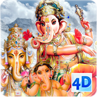 ikon 4D Ganesh Live Wallpaper