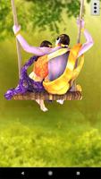 3D Radha Krishna Wallpaper 스크린샷 2