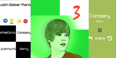 Justin Bieber Piano Tiles 3 Affiche