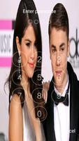 Lockscreen for justin and selena Plakat
