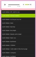 justin bieber songs capture d'écran 1