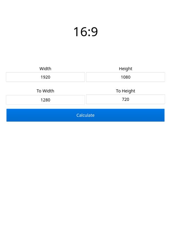 ampare aspect ratio calculator