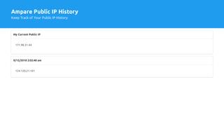 Ampare Public IP History screenshot 1