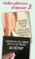 Belles phrases d'amour 2 plakat
