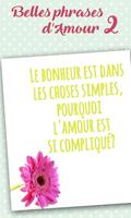 Belles phrases d'amour 2 imagem de tela 1