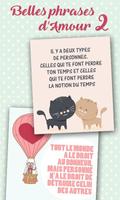 Belles phrases d'amour 2 imagem de tela 2