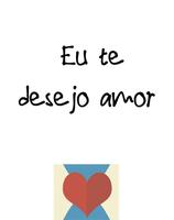 Portuguese love quotes poster