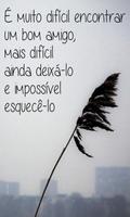 Frases de amizade em português Affiche
