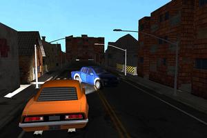 Oude Muscle Car rijden in stad screenshot 2