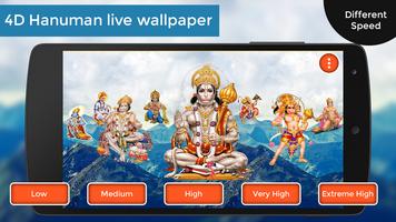 4D Hanuman Live Wallpaper captura de pantalla 2