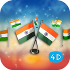 4D Indian Flag Live Wallpaper-icoon