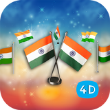 4D Indian Flag Live Wallpaper icône