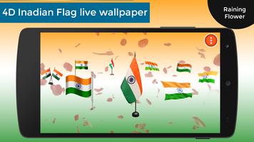 4D Indian Flag Live Wallpaper ポスター