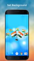 برنامه‌نما 4D Indian Flag Live Wallpaper عکس از صفحه