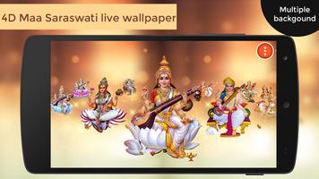 4D Maa Saraswati Live Wallpaper الملصق