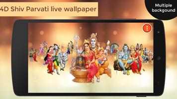 4D Shiv Parvati Live Wallpaper 포스터