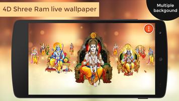 4D Shri Ram Live Wallpaper پوسٹر