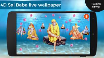 4D Sai Baba Live Wallpaper imagem de tela 1