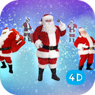 4D Santa Claus Live Wallpaper icône