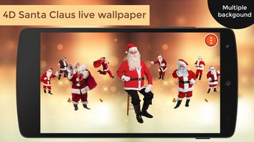 4D Santa Claus Live Wallpaper Affiche