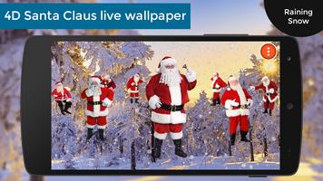 4D Santa Claus Live Wallpaper capture d'écran 1