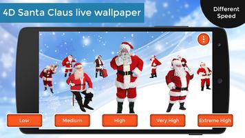 4D Santa Claus Live Wallpaper capture d'écran 2