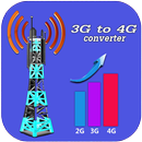 APK 3 g to 4 g convert-3g or 4g speed test,speed maker