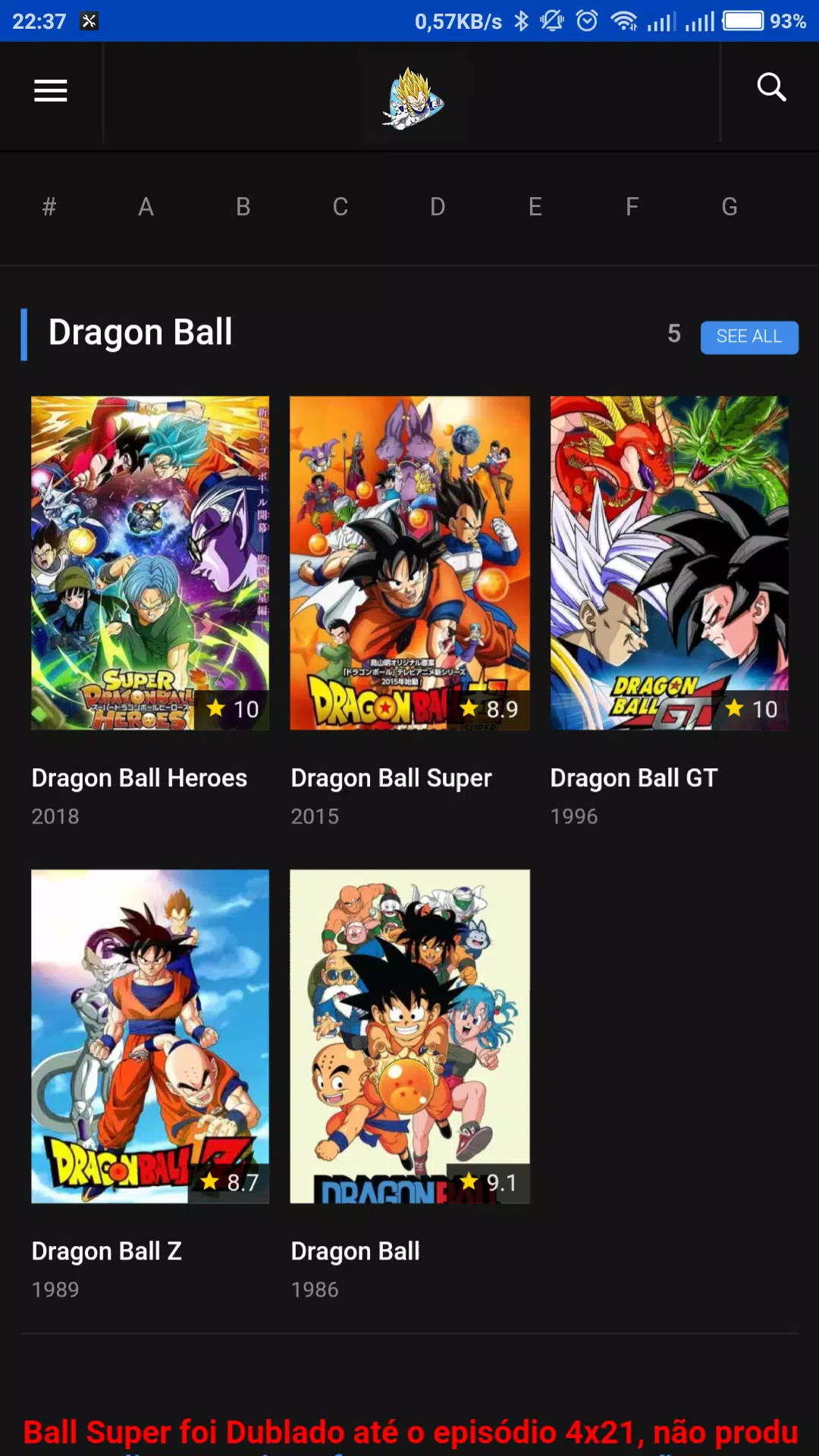 Assistir Dragon Ball Online completo