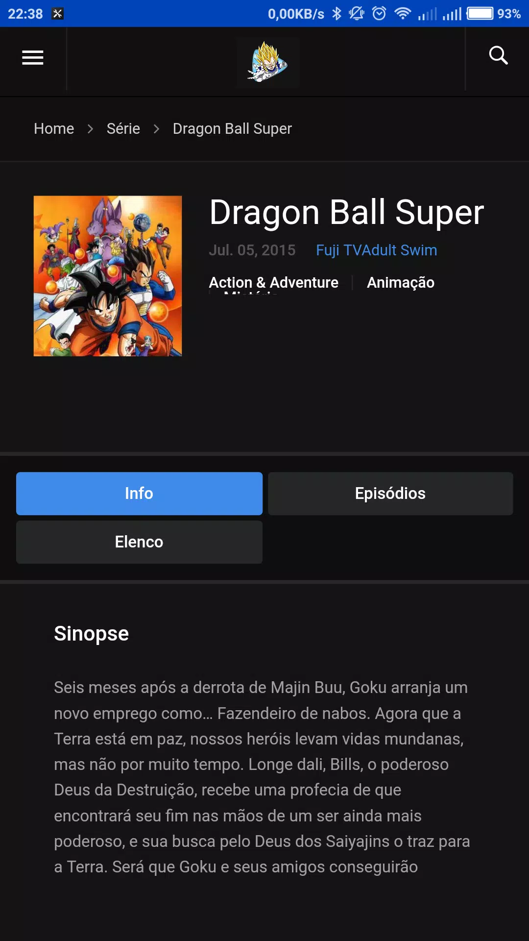 Dragon Ball Vídeos - Assistir Online Grátis APK untuk Unduhan Android