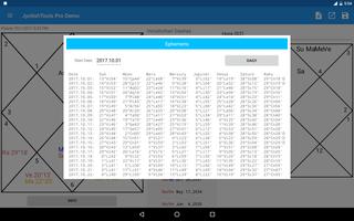 JyotishTools Pro for Tablets Demo captura de pantalla 1