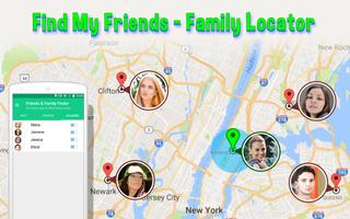 Find My Friends-Family Locator الملصق