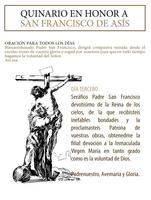 Poster Oraciones a Santo Francisco de Asis