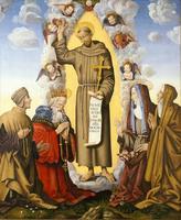 imagenes San francisco de asis y jesus پوسٹر