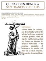 پوستر La novena al Santo Francisco de Asis