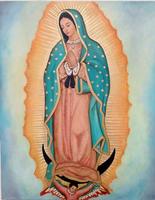 La Virgen en caricatura Affiche