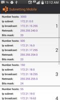 Subnetting Mobile स्क्रीनशॉट 1