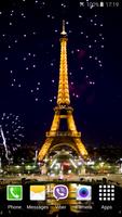 Feux d'artifice à Paris LWP Affiche