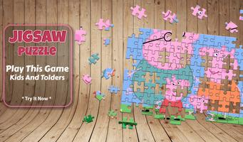 Peppa Puzzle pig game poster