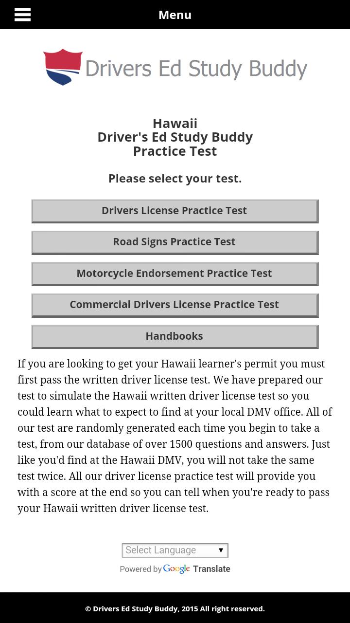 Hawaii Drivers License Test Questions Hawaii Drivers License Test Questions