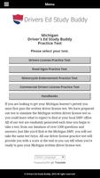 Michigan Driver License Test poster