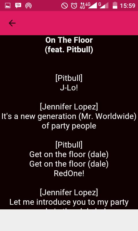 Jennifer Lopez Song Lyric For Android Apk Download