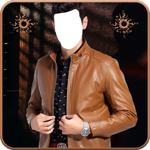 Leather Jacket suit Photo Editor : Face Changer
