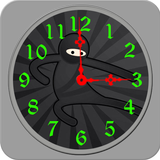 Ninja Clock Live Wallpaper ikona