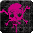 Pink Skull Go Launcher Theme icône
